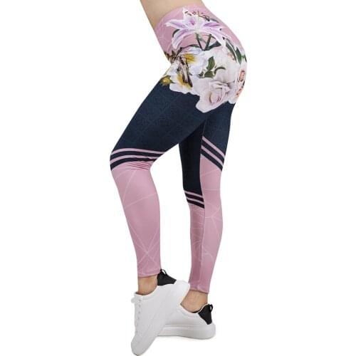 Women Legging Spring In Bloom 3D Printing Leggins Slim High Elasticity Legins Popular Fitness Leggings Female Pants