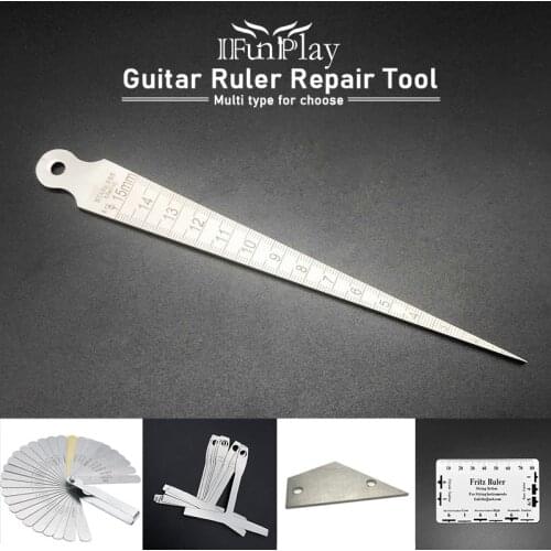 Guitar Bass Fret Leveling Ruler Fret Bridge Measuring Ruler Guitarra Luthier Repair Tool Guitar Accessories