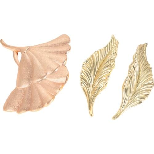 2pcs or 1Pc Leaves Shape 32mm Furniture Handles Cabinet Knobs and Handles Drawer Wardrobe Door Kitchen Handle Furniture Hardware