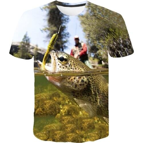 2019 New Arrival fishing 3d T Shirt Summer Fashionable Short Sleeve Tee Tops Men Anime DBZ Harajuku world map T-Shirts