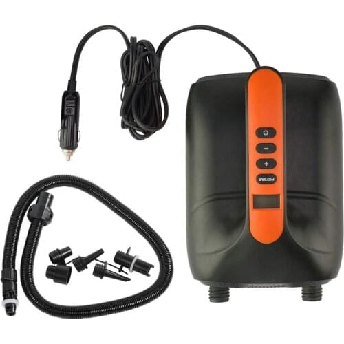 Inflatable Paddle Board 0.5 -20 PSI Electric Inflation Pump Stand Up Paddle Board 12V Quick-Fill Smart Digital Electric Air Pump