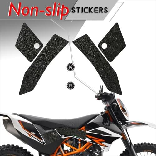 Motorcycle tank grip fuel tank traction pad side knee grip friction protector sticker for KTM 08-18 690 ENDUROř