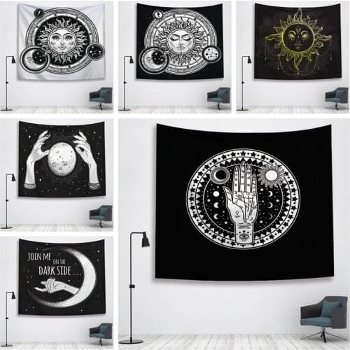 Witch divination Tapestry Wall Hanging Hippie Witchcraft Tapiz Psychedelic Farmhouse Decor Tapestry wall hanging Beach Bohemian