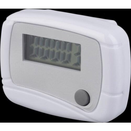 New Portable Mini Digital LCD Running Step Pedometer Walking Distance Counter White color High Quality