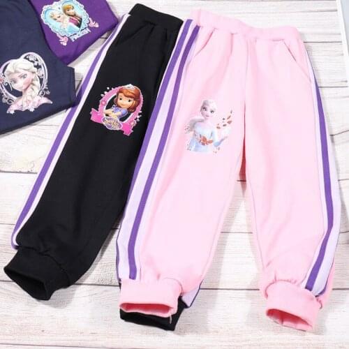 Girls' Pants Autumn Pants Spring and Autumn Cartoon Princess Aisha Leggings 2021 New Autumn Girls' Baby Casual Sports Pants