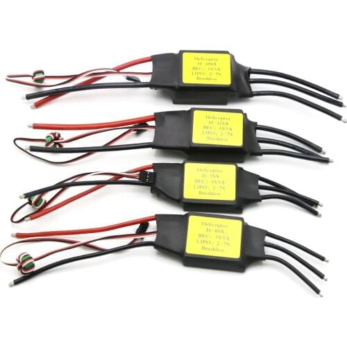RC ESC Motor Speed Controller 70A 80A 125A 200A Brushless ESC 5V 5A UBEC With Slow Start For RC Airplanes Helicopter RC Drone