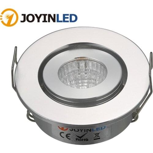 10pcs/lot Chrome Color 3W Spot Led Exterieur Encastrable Terrasse DC24V COB Mini Inbouwspots Plafond Led