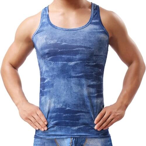 Tank Top Men Sexy Solid Color Sleeveless Low-cut Faux Leather Slim Vest Gym Tank Top Tank Top Men Sport Fitness Shirt Mens 2021