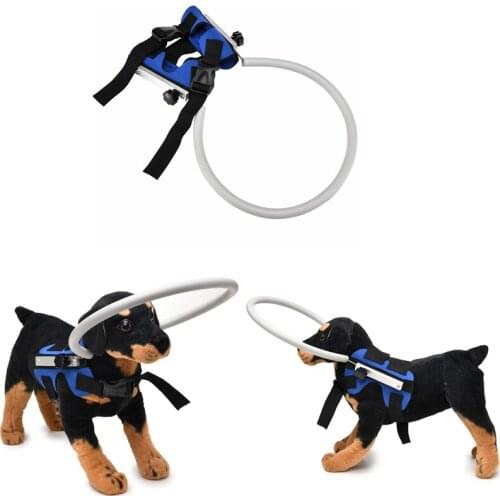 Blind Dog Harness Guiding Device, Pet Safe Halo Prevent Collision & Build Confidence Blind Dog Accessories