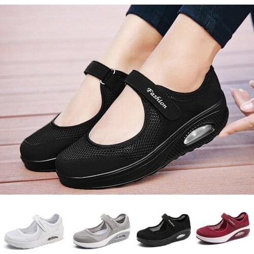 Plus Size Summer Massive Soles Women Sports Shoes Womens Sneakers Female Running Sneakers Women Platform Sport Shoes GME-2072