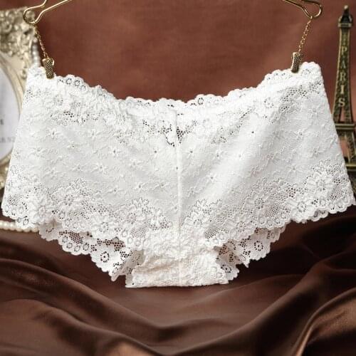 KJ36 Womens Intimates Sexy Lace Underwear Low Waist Female Briefs Breathable Womens Panties