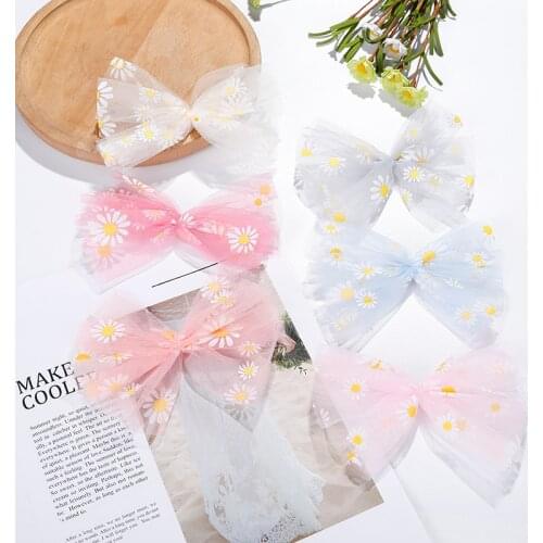 10pcs/lot 14cm Small chrysanthemum bowknot Appliques for Children Headwear Hair clip Accessories and Garment Accessories