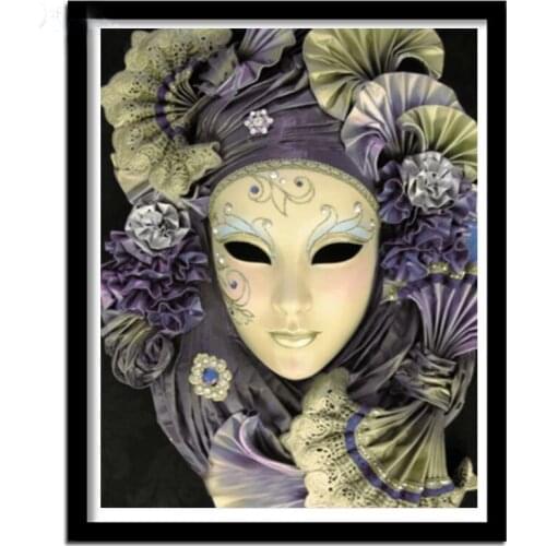 Diamond Embroidery New Mask Woman Art DIY 5D Diamond Painting Cross Stitch 3D Diamond Mosaic Kits Full Square Round Drill