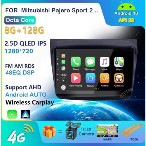 For Mitsubishi Pajero Sport 2 L200 Triton 2008 - 2016 Car Radio Multimedia Video Player Navigation GPS Android No 2din 2 din dvd