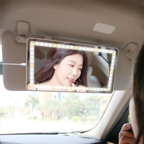 Car Makeup Mirror Auto Sun Visor Mirror Large Car Makeup Sun-shading Mirror Car Cosmetic Mirror Vanity Mirror Auto Supplies