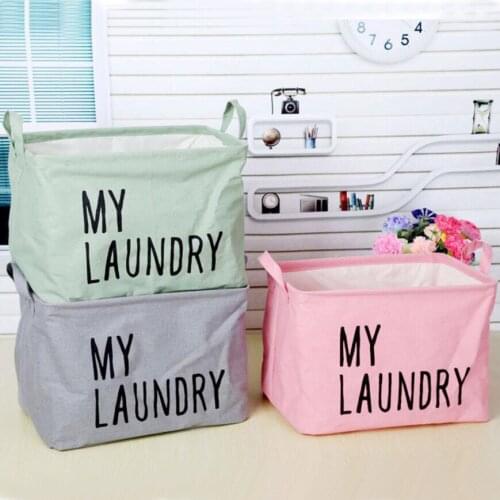 Storage Barrels Foldable Washing Clothes Laundry Basket Box Hamper Waterproof kids Toys Organiser Covered Storage Bucket AU699