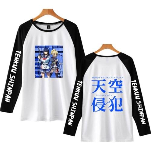 Sky Invasion Long sleeve T-shirt Printing Tees Punk Tops Tshirt Women Men Rock Cotton Tee Autumn Long Tees Basic Soft T-Shirt