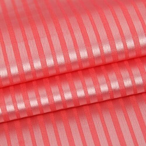 Imitated silk satin Charmeuse fabric soft jacquard stripped glossy Satin DIY dress sewing Fabric