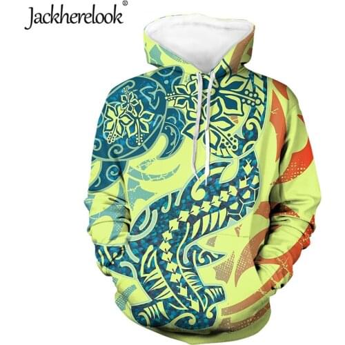 Jackherelook Samoa Polynesian Tattoo Turtle Animal Print Oversize Sweatshirts for Womens Long Sleeve Casual Pullover Hoodies