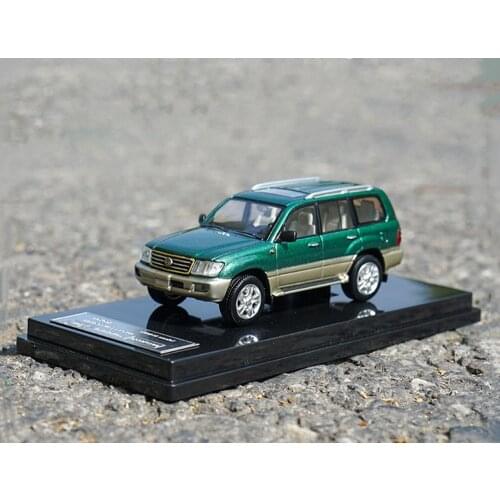 1/64 Scale Toyota Land Cruiser LC100 Green DieCast Car Model Collection HIKASI