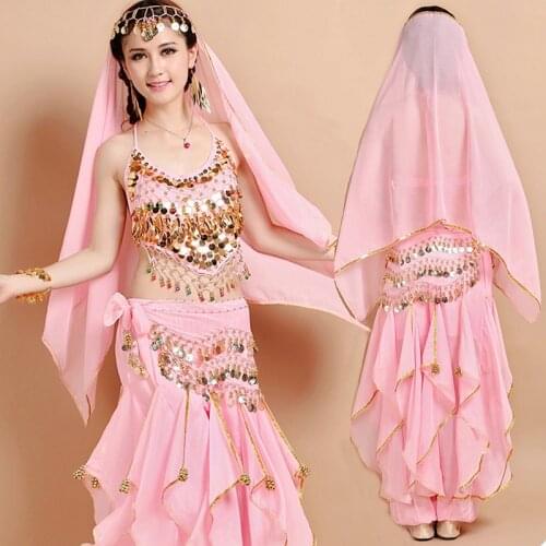 4pcs Set Women Belly Dance Costume for Adult Bollywood Dance Costumes Bellydance Women Indian Clothing Dresses Women Bellydance