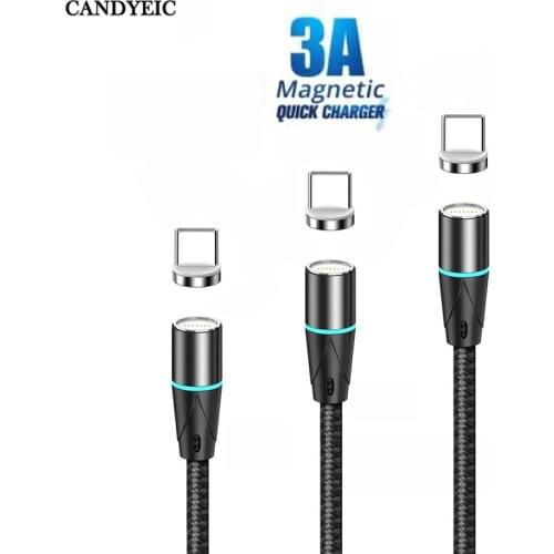 CANDYEIC Magnetic Cable for Samsung Galaxy M11 Data Charging Cable Fast Charger Type C