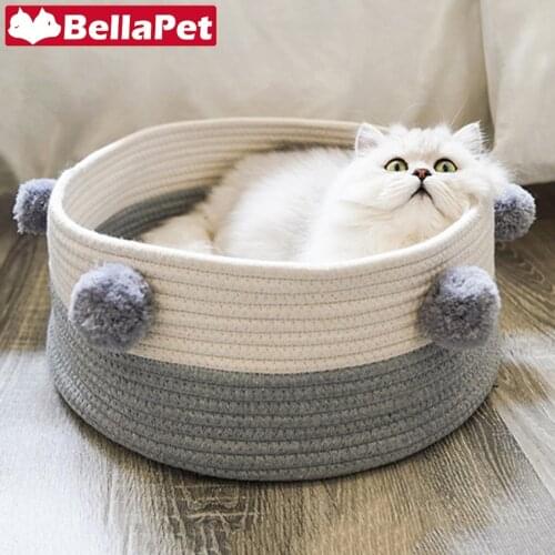 Cute Cat Bed House Pet Bed for Cats Dog Bed for Small Dogs Pet Product Cat Basket Bed House Cat Accessories French Bulldog Pug