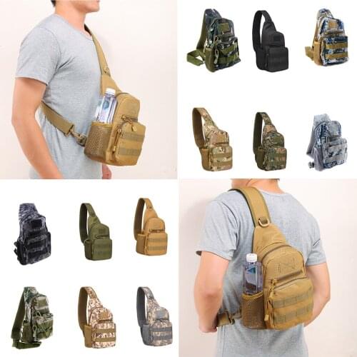 Multi-use Molle Daypack Chest Backpack Crossbody Bag Pouch Purse Messenger Bag for Outdoor Travel