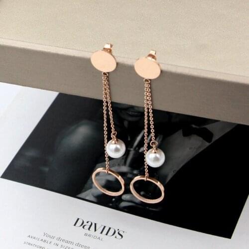 Fashion Temperament Woman Jewelry LOVE Frosted Rectangular Brand Earrings Titanium Steel Earrings For Women Gifts Wholesale