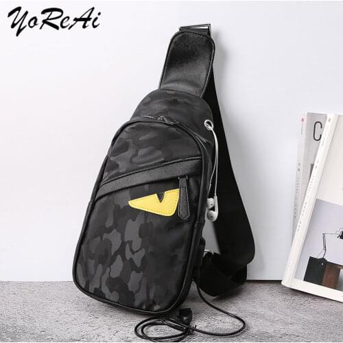 YoReAi Luxury Brand Messenger Bag Camouflage Men Chest Pack Male New Fashion Crossbody Shoulder Packs Mens Casual Sling Bags