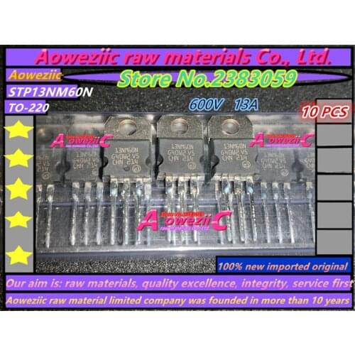 Aoweziic 100% new imported original STP13NM60N 13NM60N STP15NM60ND 15NM60ND STP36NF06L P36NF06L STP80NF55-06 P80NF55-06 TO-220