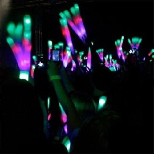 12pcs LED Foam Sticks Customized Logo Flashing Glow Stick Red Green Blue Light For Wedding Birthday Festival Party Concert
