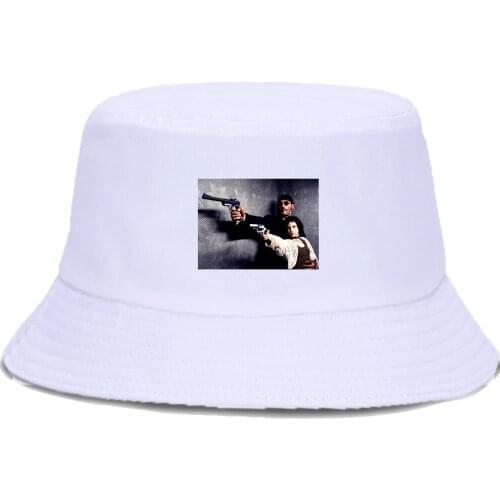 Leon The Professional Print Fisherman Cap Summer Street Bucket Hat Outdoor Sunscreen Fishing Caps Unisex Cotton Panama Hats
