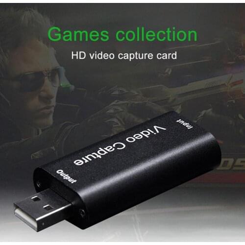 Audio Video Capture Cards HDMI To USB 1080p USB2.0 Record Via Camcorder Camera For High Definition Acquisition Live Broadcasting