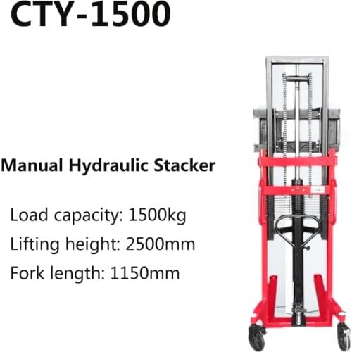 CTY-1500 Manual Stacker Semi-Electric Stacker Fully Automatic Stacker Self-Propelled Stacker Equipment Tools