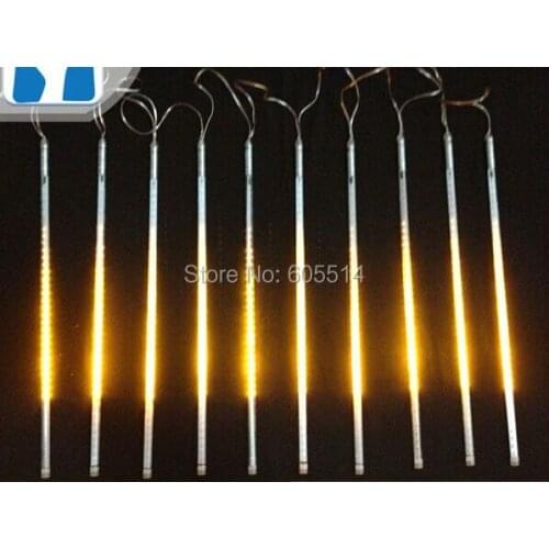 [Seven neon]Free shipping yllow AC110-220V 3meters 10pcs/set 20W 50cm long 60leds/pcs 3528led smd led meteor tube light