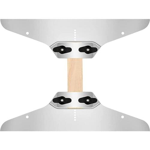 Stair Tread Template Tool with 4 Locked Knobs Adjustable Angle & Length Range from 8-14inch for Risers Partitions XHC88