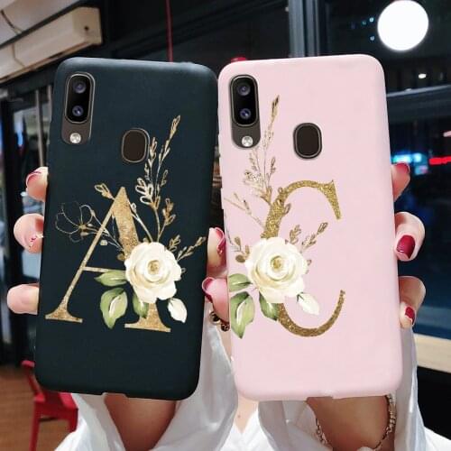 For Samsung Galaxy A20 A20e A20s Case Cute Letters Silicon Back Cover Phone Case For Samsung A20s A 20 20s A207 A20e Case Fundas