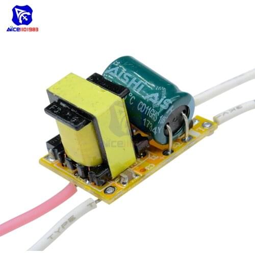 Non-waterproof LED Chip Driver Power Supply Driver Transformer AC 85-265V 3W DIY Kit Electronic PCB Board Module
