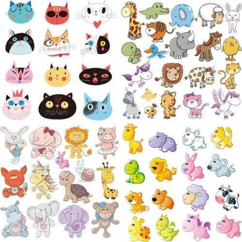 CQ Iron On Patches For Baby Shirt Clothes Heat Transfer Accessories Stickers Fashion Patches