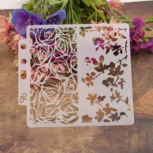 Drawing Stencil Hollow Out Art Assorted Patterns Painting Stencils Painting Template For Craft Cake Decor DIY Scrapbooking A35