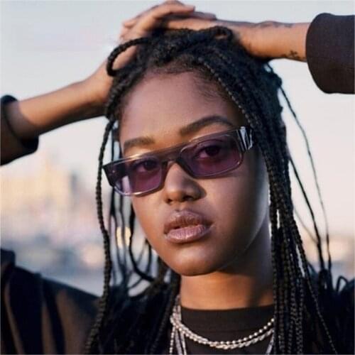 Vintage Rectangle Women Sunglasses Designer Fashion Colorful Eyewear Men Trending Square Sun Glasses Shades UV400