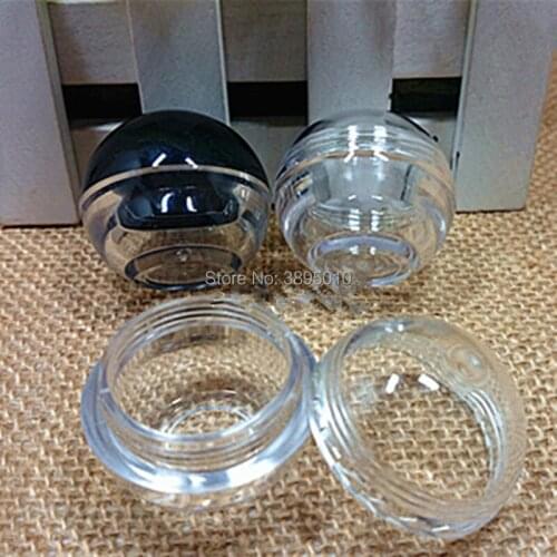 10g spherical PS Cream Jar,Cosmetic Packaging Mask/Eye Cream jar,small plastic jars cosmetic Case F609