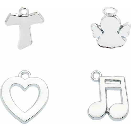 10pcs DIY accessory zinc alloy polished Hang Pendant, Hang Charm Fit Diy Phone Strips