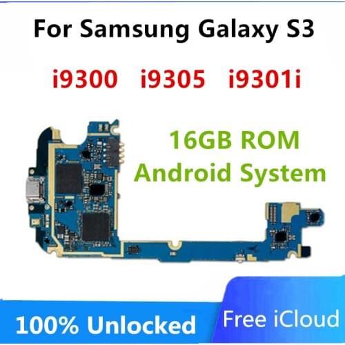 Complete Logic Boards,,Original unlocked for Samsung Galaxy S3 i9301i Motherboard with Android System,100% Good Working