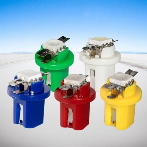 1000pcs T5 B8.5D Led Car Light Instrument Lights Wedge Bulb t5 B8.5 5050 SMD Auto Gauge Dashboard Side Interior Lamp 12V 1000X