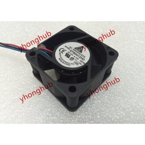 Detla Electronics EFB0412HD SZ70R DC 12V 0.12A 40x40x20mm Server Cooling Fan