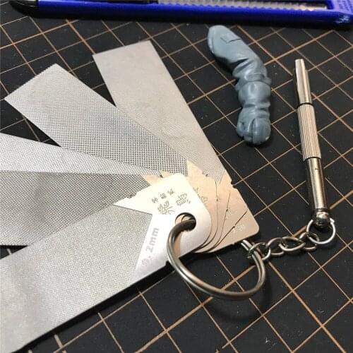 3pcs/set Stainless Steel Washable Sanding Board Model Grinding File Stick Model Building Tools