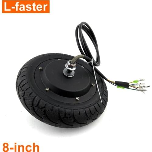 36V48V 350W Electric Scooter Hub Motor With Tyre 200MM Electric Brushless Motor No Gear 8" Electric Kickscooter Wheel With Tire