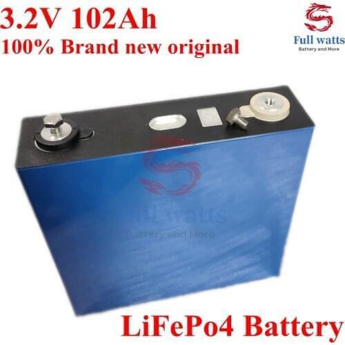 8PCS 3.2V 102Ah LiFePO4 battery 12V 24V, solar storage system RV electric vehicle inverter, lithium iron phosphate battery pack